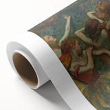 Four Dancers by Degas: Graceful Ballerinas in Pastel Wall Art