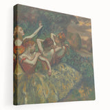 Four Dancers by Degas: Graceful Ballerinas in Pastel Wall Art