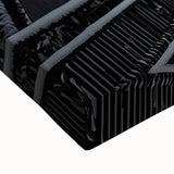 Close-up view of a stretched canvas depicting a serene landscape bridge, showcasing rich colors and fine details, ideal for home decor and art enthusiasts.