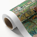 Modern Wall Art - Tranquil Rainy Landscape Scene - Nature Art Print