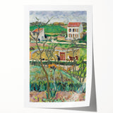 Modern Wall Art - Tranquil Rainy Landscape Scene - Nature Art Print