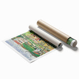 Modern Wall Art - Tranquil Rainy Landscape Scene - Nature Art Print