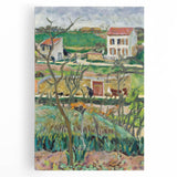 Modern Wall Art - Tranquil Rainy Landscape Scene - Nature Art Print