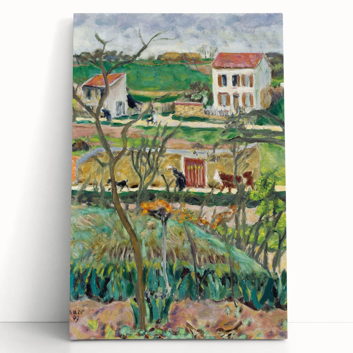Modern Wall Art - Tranquil Rainy Landscape Scene - Nature Art Print