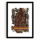 Foo Fighters Retro Wall Art - Vintage Steampunk Poster