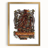 Foo Fighters Retro Wall Art - Vintage Steampunk Poster