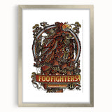 Foo Fighters Retro Wall Art - Vintage Steampunk Poster