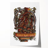 Foo Fighters Retro Wall Art - Vintage Steampunk Poster