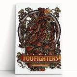 Foo Fighters Retro Wall Art - Vintage Steampunk Poster