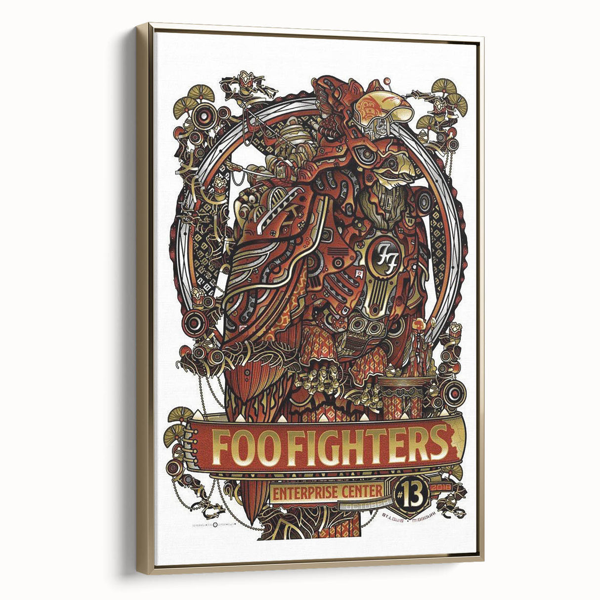 Foo Fighters Retro Wall Art - Vintage Steampunk Poster