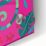 Colorful Boys Room Wall Art – Chameleon and Bird in Nature