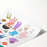 Clothing Educational Wall Art - Kids' Learning Poster