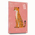 Stylish Cheetah Illustration - Playroom Wall Art