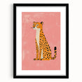 Stylish Cheetah Illustration - Playroom Wall Art
