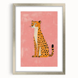 Stylish Cheetah Illustration - Playroom Wall Art