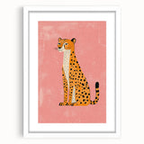 Stylish Cheetah Illustration - Playroom Wall Art