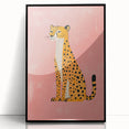 Stylish Cheetah Illustration - Playroom Wall Art