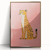 Stylish Cheetah Illustration - Playroom Wall Art