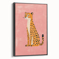 Stylish Cheetah Illustration - Playroom Wall Art