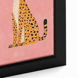 Stylish Cheetah Illustration - Playroom Wall Art