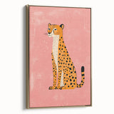 Stylish Cheetah Illustration - Playroom Wall Art