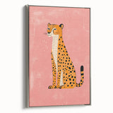 Stylish Cheetah Illustration - Playroom Wall Art