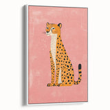 Stylish Cheetah Illustration - Playroom Wall Art