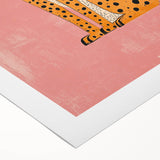 Stylish Cheetah Illustration - Playroom Wall Art