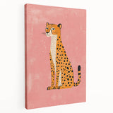Stylish Cheetah Illustration - Playroom Wall Art