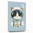 Astronaut Cat Nursery Wall Art - Baby Room & Kids Room Decor