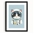 Astronaut Cat Nursery Wall Art - Baby Room & Kids Room Decor