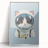 Astronaut Cat Nursery Wall Art - Baby Room & Kids Room Decor