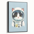Astronaut Cat Nursery Wall Art - Baby Room & Kids Room Decor