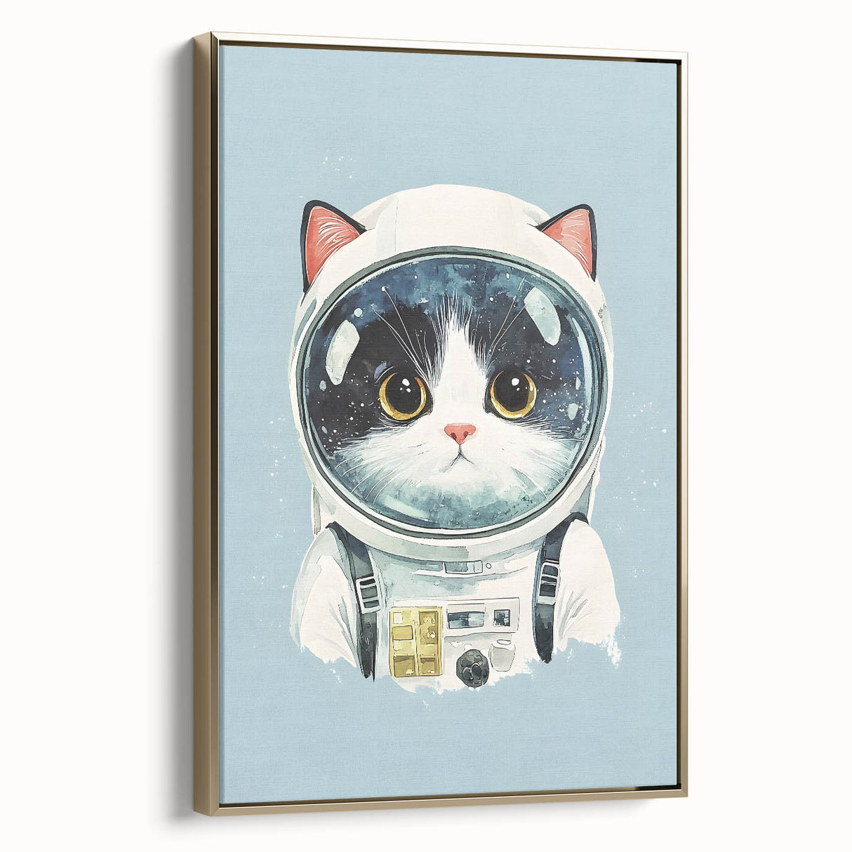 Astronaut Cat Nursery Wall Art - Baby Room & Kids Room Decor