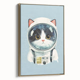Astronaut Cat Nursery Wall Art - Baby Room & Kids Room Decor
