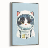 Astronaut Cat Nursery Wall Art - Baby Room & Kids Room Decor