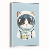Astronaut Cat Nursery Wall Art - Baby Room & Kids Room Decor