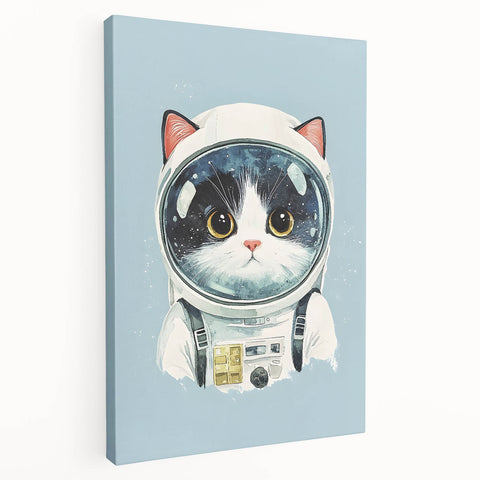 Astronaut Cat Nursery Wall Art - Baby Room & Kids Room Decor