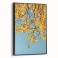 Black and white landscape painting on framed canvas, featuring a vintage-style autumn scene, ideal for bedroom wall art.