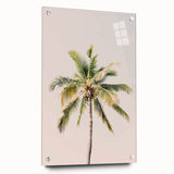 Large abstract wall art on acrylic glass depicting vibrant summer colors, ideal for bedroom or dining room decor.