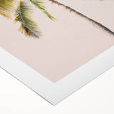 Art deco poster featuring a vibrant summer scene on a rolled canvas, suitable for dining room or bathroom decor.