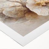 Abstract floral wall art on a rolled canvas, showcasing vibrant colors and intricate patterns, perfect for modern home decor or art enthusiasts.