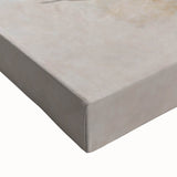 Close-up of vibrant abstract floral wall art on stretched canvas, showcasing intricate details and rich colors, perfect for modern home decor.