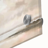 Abstract landscape wall art featuring vibrant colors and fluid shapes, printed on acrylic glass for a modern aesthetic. Perfect for contemporary home decor.