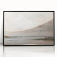 Framed abstract landscape wall art in black acrylic, showcasing vibrant colors and modern design, ideal for contemporary home decor. Adds artistic flair to any room.