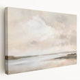 Abstract landscape wall art on stretched canvas in a side view, showcasing vibrant colors and fluid shapes, perfect for modern home decor. Ideal for adding a contemporary touch to living spaces.