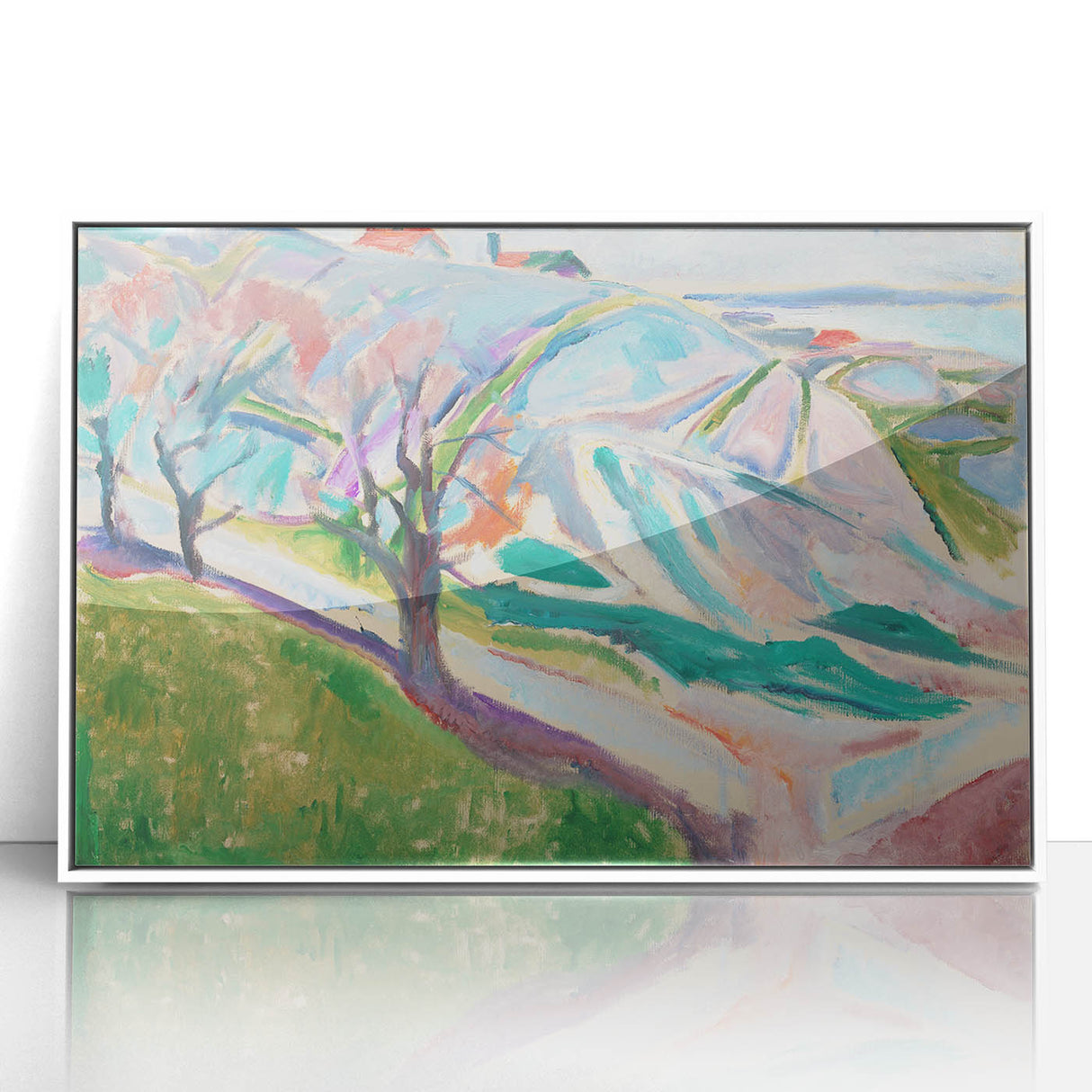 Edvard Munch's Expressionist Landscape - Abstract Wall Art Decor
