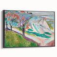 Edvard Munch's Expressionist Landscape - Abstract Wall Art Decor