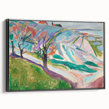 Edvard Munch's Expressionist Landscape - Abstract Wall Art Decor