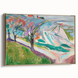Edvard Munch's Expressionist Landscape - Abstract Wall Art Decor